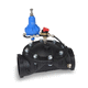 diaphragm valve / hydraulic / pilot / plastic