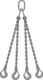 4-point sling / chain / stainless steel