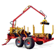 2-axle trailer / long product / forestry / hydraulic