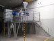 stationary concrete mixing plant / compact / horizontal