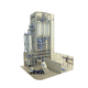 stationary concrete mixing plant / compact / vertical