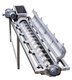 screw conveyor / horizontal / with adjustable slope / reclining