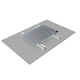 flat roof PV mounting system / for portrait installation / aluminium / stainless steel