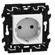 built-in electrical socket / 2-pole / with earthing contact / smart
