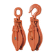rotating snatch block / for cables / with hook