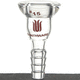 glassware laboratory adapter