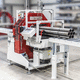 horizontal stretch wrapper / for long items / with feeding device / with protective edge