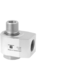 compressed air rotary union / high-pressure / stainless steel