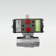 ball valve / pneumatically-operated / for control / female-female