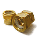 hydraulic fitting / quick / straight / brass