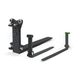 adjustable pallet fork / for forklift trucks / for pallet handling / steel