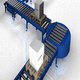 turntable with roller conveyor / motor-driven / for conveyor / for the food industry