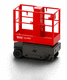 mobile lift platform / battery-powered / narrow-aisle / compact