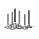 machine foot / stainless steel / leveling / articulated