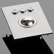 laser trackball / panel-mount / 38 mm / USB