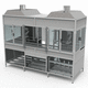 aluminum profile / L / rectangular / for sliding doors
