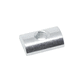 cylindrical nut / zinc-plated steel / threaded