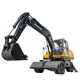 rubber-tired excavator / medium / diesel