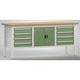 beech workbench / for workshops / 8-drawer