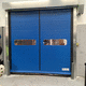 high-speed door / fold-up / stainless steel / class 4
