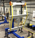 drum rotator / load / for pipes / metal frame