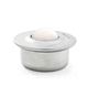 plastic ball transfer unit / zinc-plated / POM / flanged