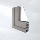 aluminum profile / rectangular / for sliding doors / frame