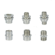 electrical power supply connector / female-female / male-female / nickel-plated brass