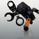 hydraulic torque wrench / hex-drive / interchangeable head