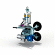 4-point vacuum lifting device / glass plate / electric