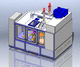 enclosed paint booth / space saving