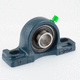 bell-shaped bearing unit / self-aligning / ball bearing / cast iron