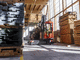 electric side loader / ride-on / for very narrow aisles / for warehouse