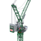 luffing jib crane / fixed / building / transport