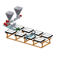 liquids dosing dispenser / weight / belt / continuous