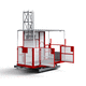 stationary lift platform / electro-hydraulic / for construction