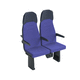 first class train seat / second class / for commuter trains / for regional trains