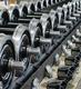 wagon railway wheelset / driven / with brake discs