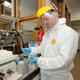 work coveralls / 5/6 type / abrasive resistant / for the chemical industry