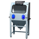 vapor blast cabinet / manual / with turntable / stainless steel