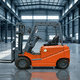 battery-powered forklift / ride-on / narrow-aisle / handling