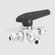 floating ball valve / manual / lever / shut-off
