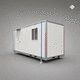 storage construction site cabin / for logistics / glazed / modular
