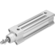 pneumatic cylinder / magnetic piston / double-acting / aluminum