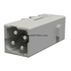 electrical power supply connector module / male / push-in / 4-pole