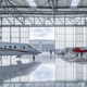 hangar door / sliding / sectional / stainless steel