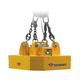 industrial lifting beam / steel blocks / for flat loads / magnetic