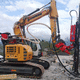 excavator drill attachment