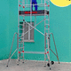 mobile scaffolding tower / facade / aluminium