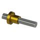 trapezoidal lead screw / stainless steel / rolled